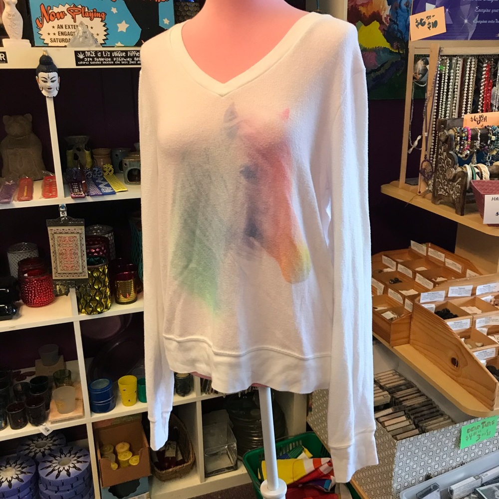 Wildfox Unicorn BBJ Sweater  small
